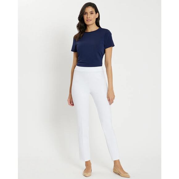 Jude Connally Womens XS Lucia Ponte Pant Preppy Coastal Career USA Made Stretch - Picture 2 of 14